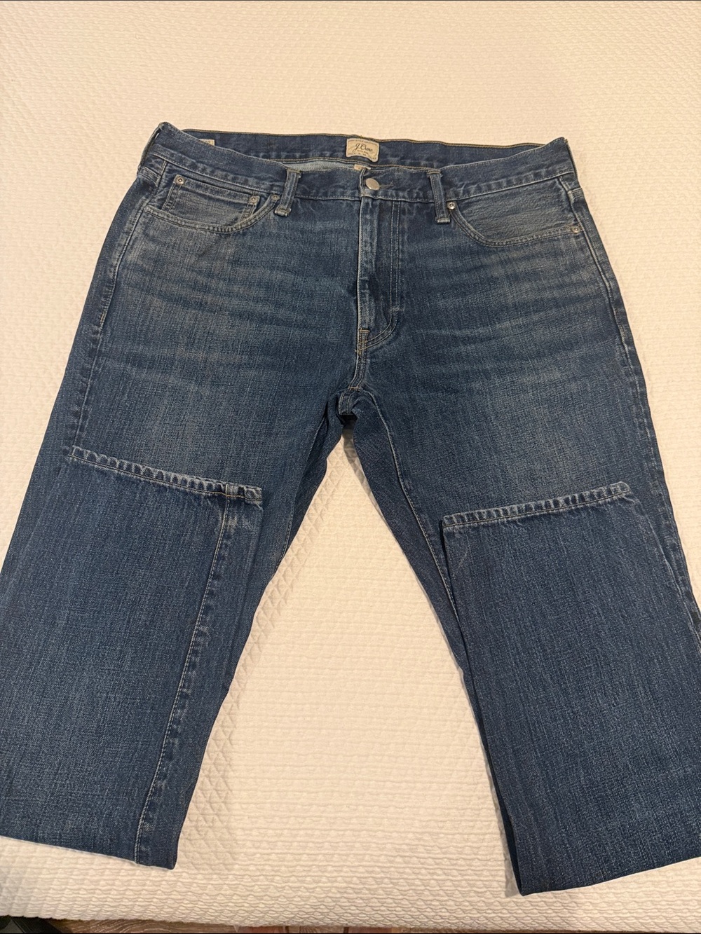 J. Crew Men's Dark Blue Relaxed Fit Jeans